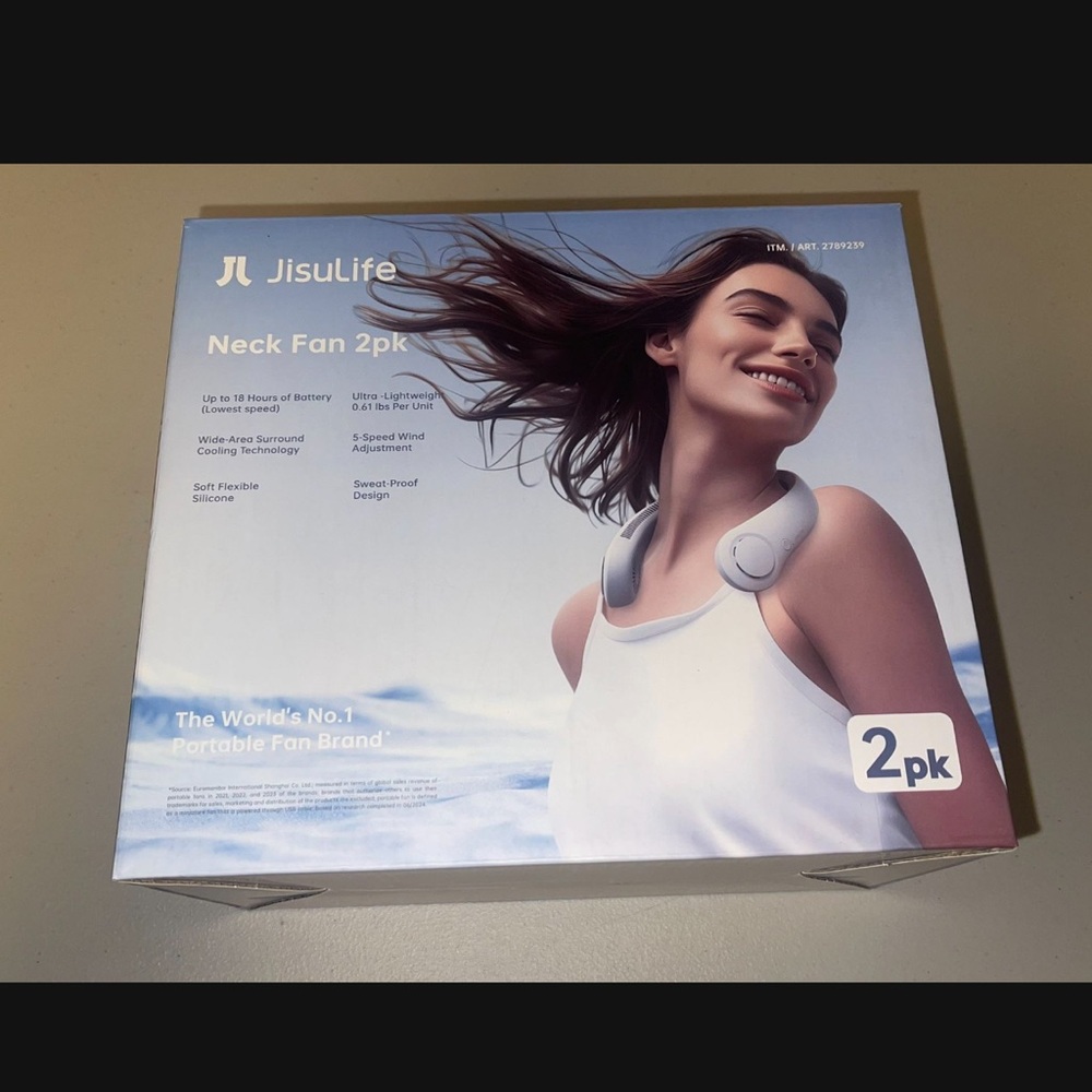 Jisulife Neck Fan 2pk - White